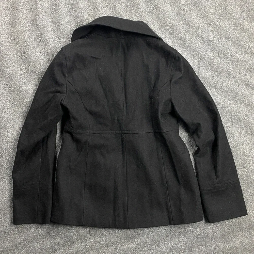 Michael Kors Pea Coat Women's Small Black Wool Blend Outerwear‎ Adults